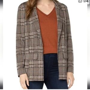Copy Liverpool Plaid Boyfriend Blazer